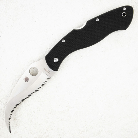 Нож Spyderco Civilian, VG-10 Serrated, G10 Black