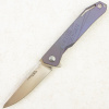 Mr.Blade Keeper NO SHNUR NO PARTY, M390, Titanium Blue Mr.Blade Keeper NO SHNUR NO PARTY, M390, Titanium Blue