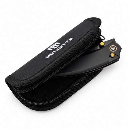 Нож Remette Wild Species, M390, Titanium Black DLC, Button Lock, WD108-N2