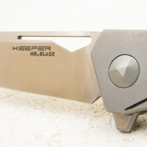 Mr.Blade Keeper NO SHNUR NO PARTY, M390, Titanium Metallic Mr.Blade Keeper NO SHNUR NO PARTY, M390, Titanium Metallic