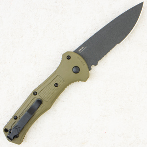 Нож Benchmade Claymore Combo, D2, Grivory Green, 9070SBK-1 Нож Benchmade Claymore Combo, D2, Grivory Green, 9070SBK-1