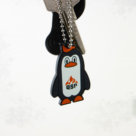 Брелок QSP из G10 в виде пингвина, QS-A001