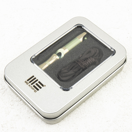 Свисток WE Knife Whistle A-05P, Titanium Green - купить в интернет-магазине Blademan