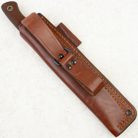 Нож Южный Крест Бушкрафт L, Elmax, Convex, Micarta Coyote, Насечка, 234