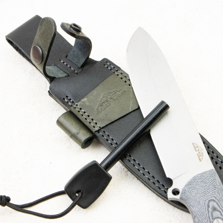 Нож N.C. Custom Ranger, AUS-10, Micarta Grey, NCC065-A10SW/MC