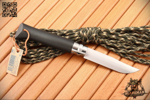 Нож Opinel №8 Trekking, Нержавеющая сталь, Черный - складной туристические ножи из стали