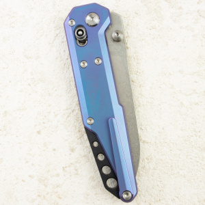 Нож NOC Knives Dark Feather 2.0, M390, Titanium Blue Handle, MT-2702 Нож NOC Knives Dark Feather 2.0, M390, Titanium Blue Handle, MT-2702