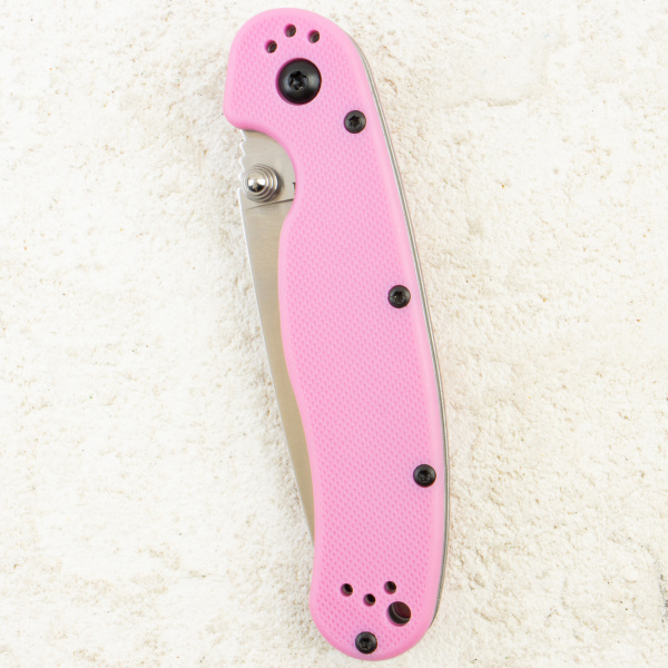 Нож Ontario RAT-2, Satin, AUS-8, Nylon Pink Handle, 8862
