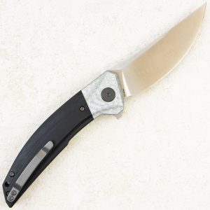 Нож Petrified Fish Deepsea, Satin, K110, Carbon Fiber/G10 Black Handle, PFP05DS Нож Petrified Fish Deepsea, Satin, K110, Carbon Fiber/G10 Black Handle, PFP05DS