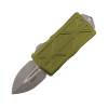 Нож Microtech Exocet (Double Edge), Apocalyptic, M390, Aluminum OD Green, 157-10 APOD