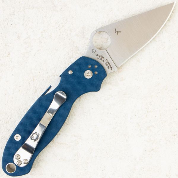 Нож Spyderco Paramilitary 3, CPM SPY27, G10 Blue, C223GPCBL