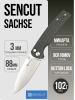 Нож Sencut Sachse Button Lock, 9Cr18MoV, Micarta Black Нож Sencut Sachse Button Lock, 9Cr18MoV, Micarta Black
