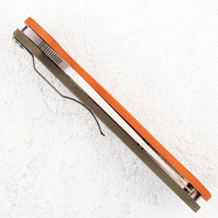 Нож Spyderco Paramilitary 2, CPM-REX 45, G10 Orange/OD Green, Exclusive, C81GPOROD2