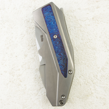 Нож WE Knife Coral, Bead Blasted, CPM 20CV, Titanium Gray/Timascus Handle, WE24044-4