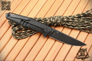 Нож Mr.Blade Lance, D2 Black Stonewash, Carbon - складной туристические ножи из стали