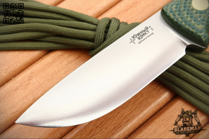 Южный Крест Caribou, D2, Конвекс, Микарта жёлто-зеленая, Насечка - купить в интернет-магазине Blademan