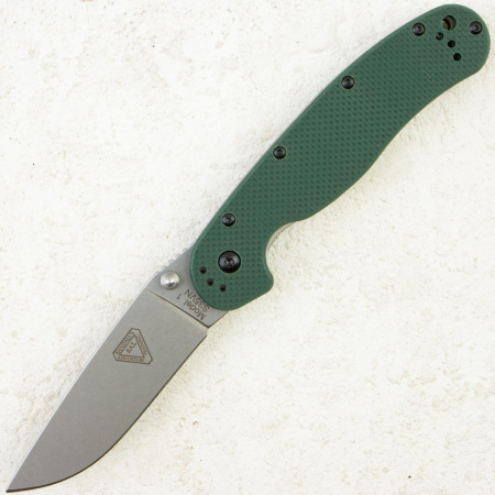Нож Ontario GS RAT 1, S35VN, Stonewash, Green G10, 8992