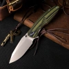 Нож Remette Cool Whale, 14C28N, G10 Black/Green Handle, RTCL-G1