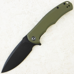 Нож CIVIVI Praxis, Black Stonewashed, 9Cr18MoV, G10 OD Green Handle, C803F Нож CIVIVI Praxis, Black Stonewashed, 9Cr18MoV, G10 OD Green Handle, C803F