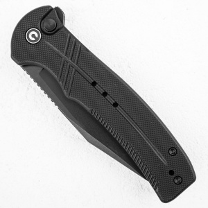 Нож CIVIVI Cogent, 14C28N Black, G10 Black, Button Lock, C20038D-1 - складной туристические ножи из стали Нож CIVIVI Cogent, 14C28N Black, G10 Black, Button Lock, C20038D-1 - складной туристические ножи из стали