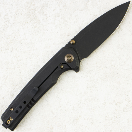 Нож WE Knife Subjugator, Black Stonewashed, CPM 20CV, Titanium Black Handle, WE21014C-5 Нож WE Knife Subjugator, Black Stonewashed, CPM 20CV, Titanium Black Handle, WE21014C-5