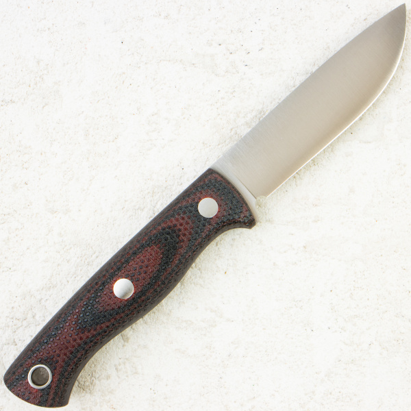 Нож Южный Крест Caribou L, Convex, Elmax, Micarta Black/Red, Насечка, 253