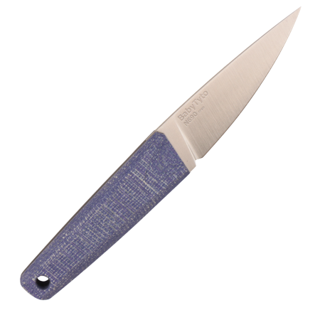 Нож OWL Baby Tyto, N690 Cryo, Micarta Jeans Purple Handle, Kydex