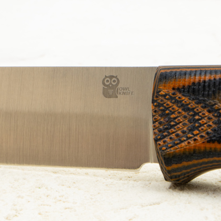 Нож OWL Hoot F, N690 Cryo, G10 Black/Orange, Kydex