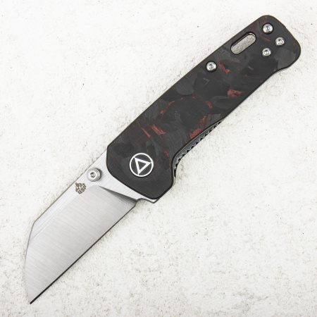 Нож QSP Penguin MINI, 14C28N, Shredded Carbon Fiber Red Нож QSP Penguin MINI, 14C28N, Shredded Carbon Fiber Red - купить в интернет-магазине Blademan
