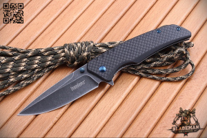 Нож Kershaw Halogen, Blackwash, Carbon - купить в интернет-магазине Blademan