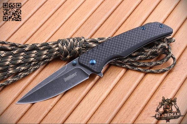 Нож Kershaw Halogen, Blackwash, Carbon - купить в интернет-магазине Blademan