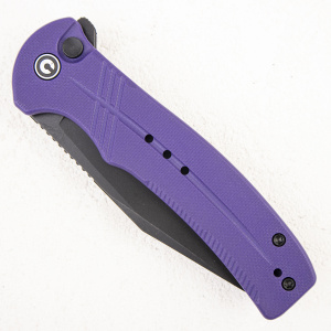 Нож CIVIVI Cogent, 14C28N Black, G10 Purple, Button Lock, C20038D-2 - складной туристические ножи из стали Нож CIVIVI Cogent, 14C28N Black, G10 Purple, Button Lock, C20038D-2 - складной туристические ножи из стали