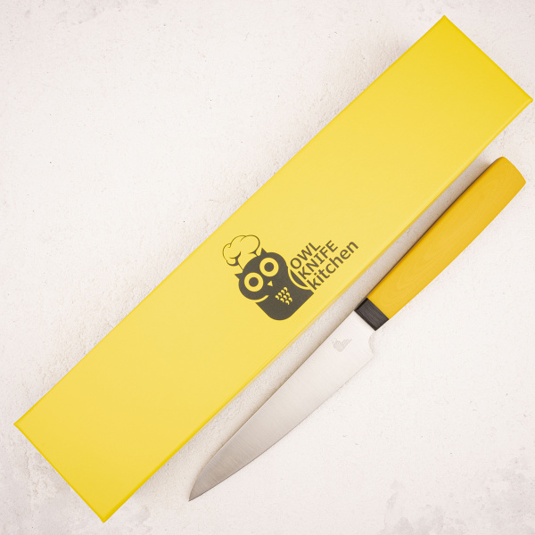 Нож универсальный OWL U130 F, Cromax PM, G10 Yellow - купить в интернет-магазине Blademan