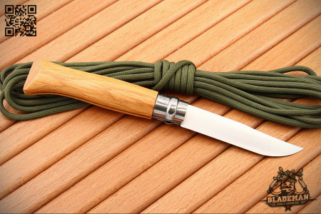Нож Opinel №8, Нержавеющая сталь, Дуб, Гравировка заяц - купить в интернет-магазине Blademan