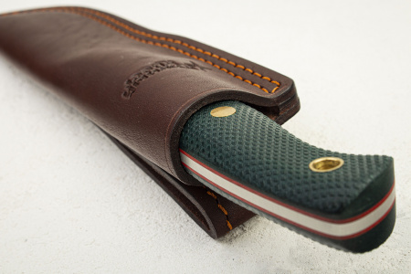 Нож Южный Крест Нессмук Норд Хантер, N690, Конвекс, Микарта изумруд - купить в интернет-магазине Blademan