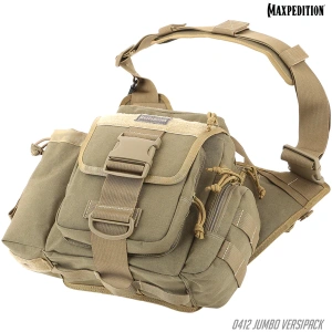 Тактическая сумка MAXPEDITION Jumbo Versipack 7,4L, Khaki, 0412K Тактическая сумка MAXPEDITION Jumbo Versipack 7,4L, Khaki, 0412K