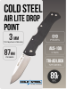 Нож Cold Steel Air Lite Drop Point, AUS 10A, G-10 Black, CS26WD Нож Cold Steel Air Lite Drop Point, AUS 10A, G-10 Black, CS26WD