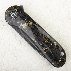 Нож CIVIVI Elementum, Damascus, Shredded Carbon Fiber Black/Gold - складной туристические ножи из стали Нож CIVIVI Elementum, Damascus, Shredded Carbon Fiber Black/Gold - складной туристические ножи из стали