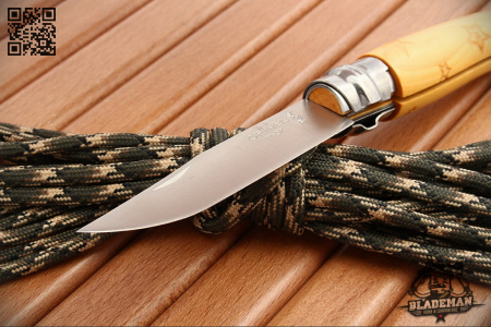 Нож Opinel №7 Nature, Нержавеющая сталь, Самшит, Гравировка звезды - купить в интернет-магазине Blademan