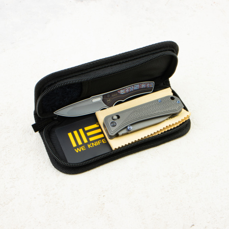 Нож WE Knife Bougie Banter, Gray Stonewashed CPM S45VN, Titanium Gray Handle, WE24009-2 Нож WE Knife Bougie Banter, Gray Stonewashed CPM S45VN, Titanium Gray Handle, WE24009-2