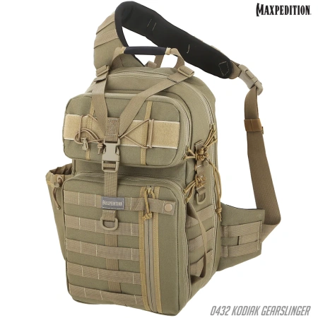 Тактический рюкзак MAXPEDITION Kodiak Gearslinger 22,6L, Khaki, 0432K