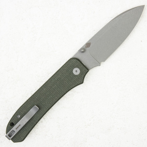 Нож WE Knife Big Banter, 20CV, Micarta Canvas Green - складной туристические ножи из стали Нож WE Knife Big Banter, 20CV, Micarta Canvas Green - складной туристические ножи из стали
