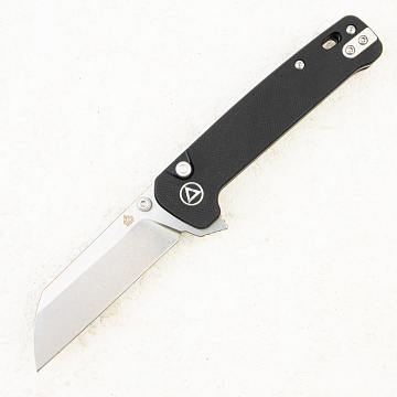 Нож QSP Penguin Button Lock, 14C28N, G10 Black · QS130BL-A1