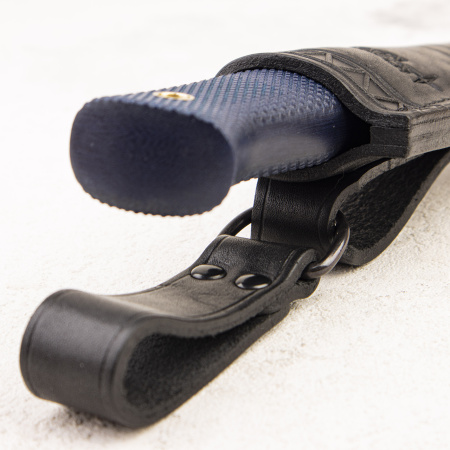 Нож Южный Крест Партнер Эксперт, N690, Конвекс, Микарта Синяя, Насечка - купить в интернет-магазине Blademan