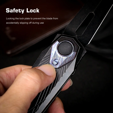 Нож Remette Infinite Power, M390, Titanium Black/Fired Handle, RTIP-S