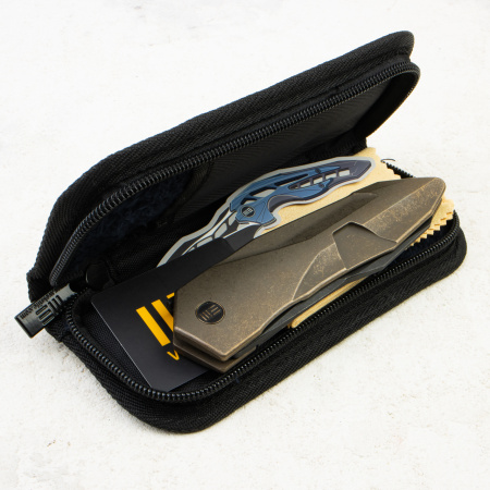Нож WE Knife Solid Flipper Knife, CPM 20CV, Bronze Titanium Handle, WE22028-3