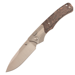 Нож Remette WD107-TB, M390, Titanium/Carbon Black/Orange Handle