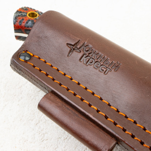 Нож Южный Крест Шершень L, N690, Конвекс, Микарта Кастом, Насечка Нож Южный Крест Шершень L, N690, Конвекс, Микарта Кастом, Насечка - купить в интернет-магазине Blademan