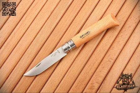 Нож Opinel №8 Trekking, Нержавеющая сталь, Бук, с чехлом - купить в интернет-магазине Blademan