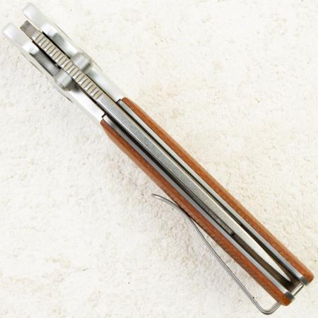 Нож QSP Vault, Stonewash-Satin 14C28N, Silver Bolster/Micarta Tan, QS157-C1 Нож QSP Vault, Stonewash-Satin 14C28N, Silver Bolster/Micarta Tan, QS157-C1